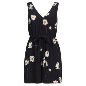 NEW! Dark Blue Ted Baker Floral Romper / Jumpsuit